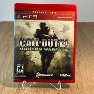 Activision Call of Duty 4 Modern Warfare PS3 CIB TESTED Good Greatest Hits